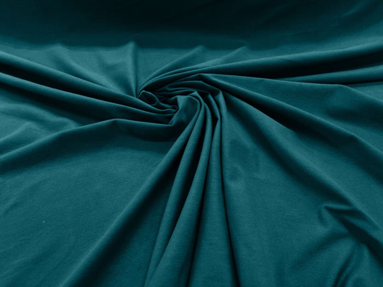 1 Yard Dark Jade Cotton Spandex Jersey Knit Rich Jade Stretch Fabric for Fashion & More 60" Width